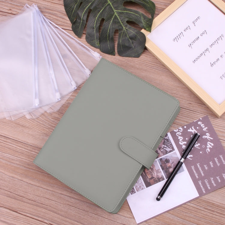 A5 Macaron Notebook PU Loose-leaf Cash Budget Handbook(Pink) - Notebooks by PMC TechLife | Online Shopping South Africa | PMC TechLife