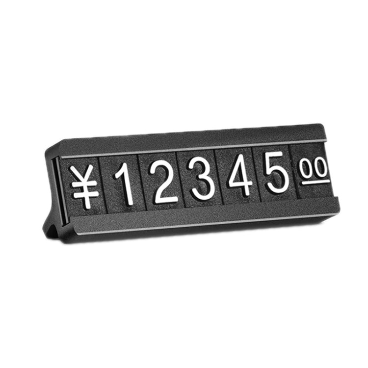 Metal Digital Grain Price Display Micro Standing Plate, Size: Single Layer(Black) - Store & Supermarket Supplies by PMC Jewellery | Online Shopping South Africa | PMC Jewellery