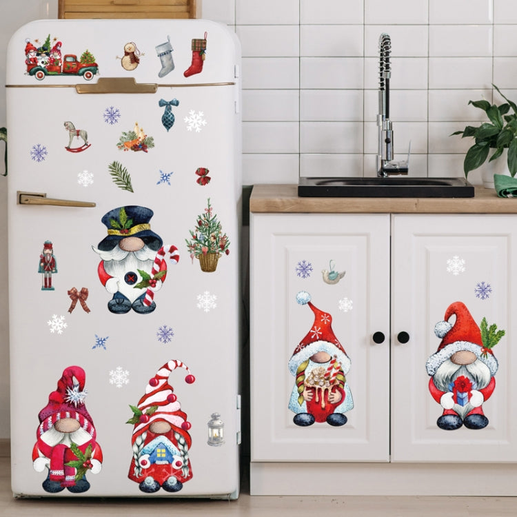 Christmas Static Glass Window Decoration Background Decorative Stickers(Snowman) - Stickers by PMC TechLife | Online Shopping South Africa | PMC TechLife