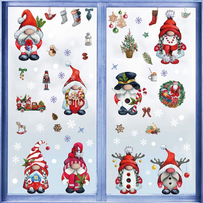 Christmas Static Glass Window Decoration Background Decorative Stickers(Snowman) - Stickers by PMC Jewellery | Online Shopping South Africa | PMC Jewellery