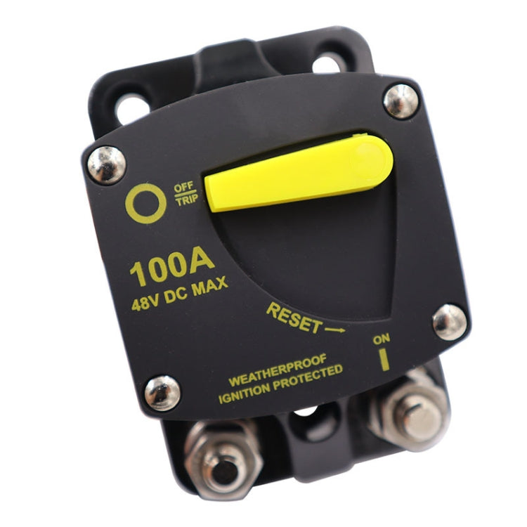 100A CB6 Car RV Yacht Audio Restore Insurance Holder Switch - Fuse by PMC TechLife | Online Shopping South Africa | PMC TechLife | Buy Now Pay Later Mobicred