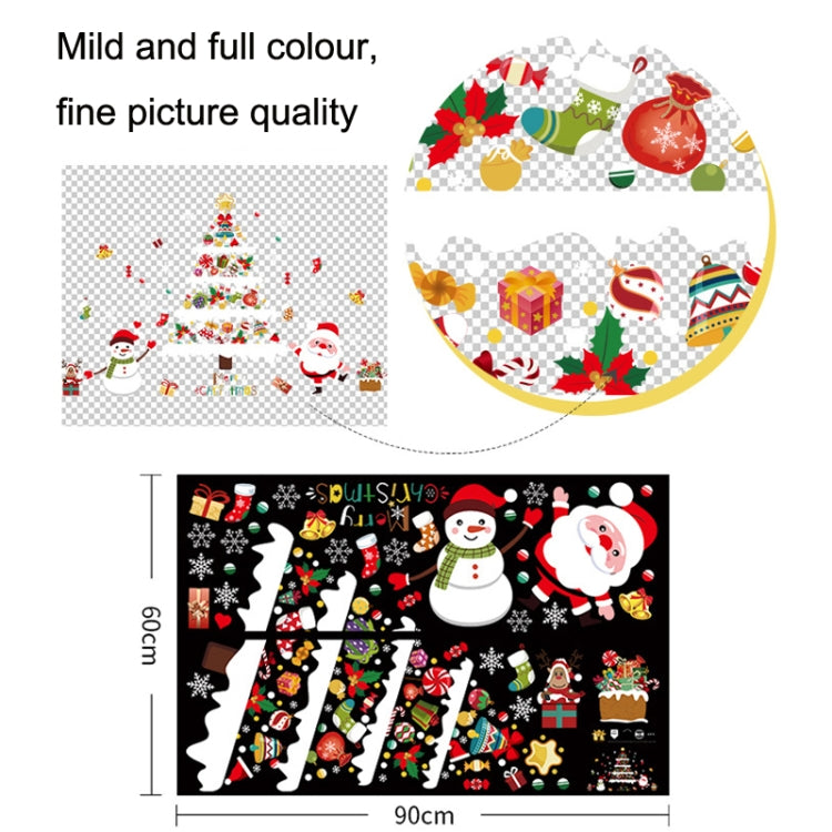 Christmas Decoration Stickers Scene Layout Window Static Stickers 60x90cm - Christmas Stickers by PMC TechLife | Online Shopping South Africa | PMC TechLife | Buy Now Pay Later Mobicred
