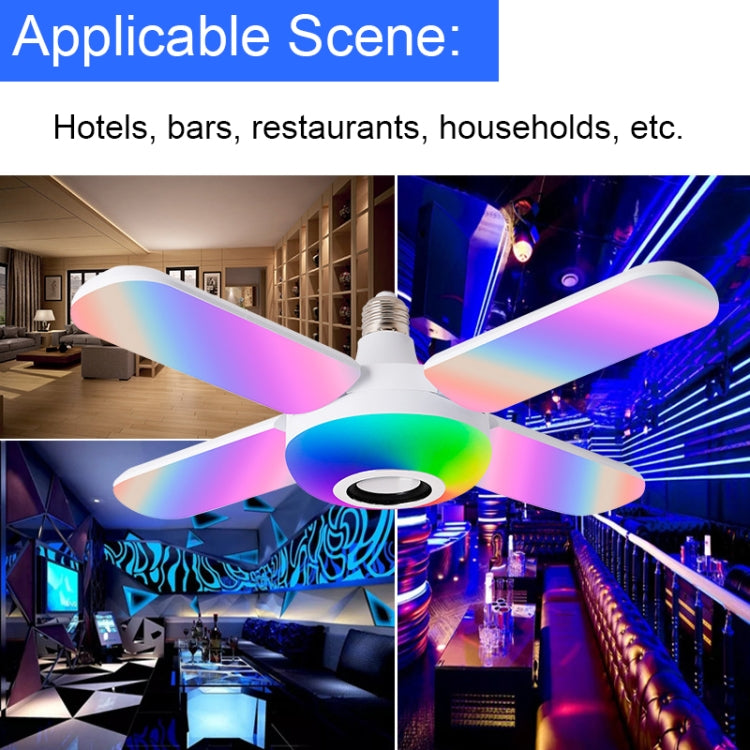 Smart Remote Control Colorful Folding Music Bulb Light with Audio Function, Spec: 4+1 - free shipping - PMC TechLife - Order now!