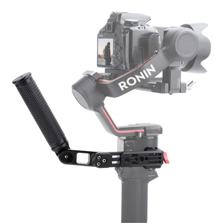For DJI Ronin RS3 Pro Adjustable Angle Aluminum Alloy Handle Stabilizer(Black) -  by PMC TechLife | Online Shopping South Africa | PMC TechLife