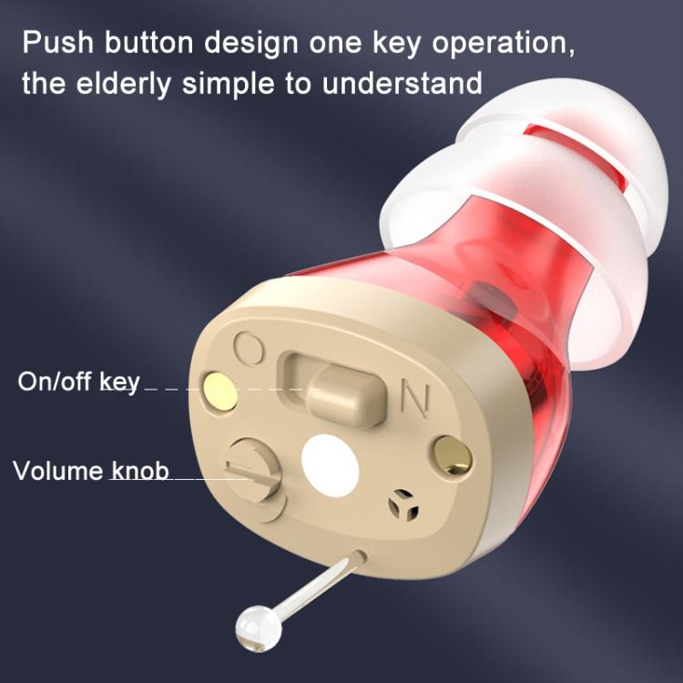 GM-912 Digital Hearing Aid Sound Amplifier With Digital Display Charging Compartment(Red Blue) - free shipping - PMC TechLife - Order now!