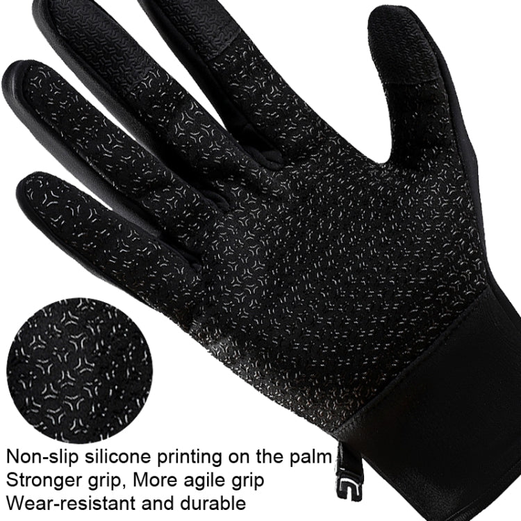 A045 Cycling Gloves Touch Screen Windproof Waterproof Sport Keep Warm Gloves, Size: L(Black) - Cycling Gloves by PMC TechLife | Online Shopping South Africa | PMC TechLife