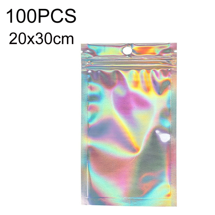 100PCS Laser Self-sealing Packaging Bag Data Line Aluminum Foil Plastic Bag , Size: 20x30cm -  by PMC Jewellery | Online Shopping South Africa | PMC Jewellery