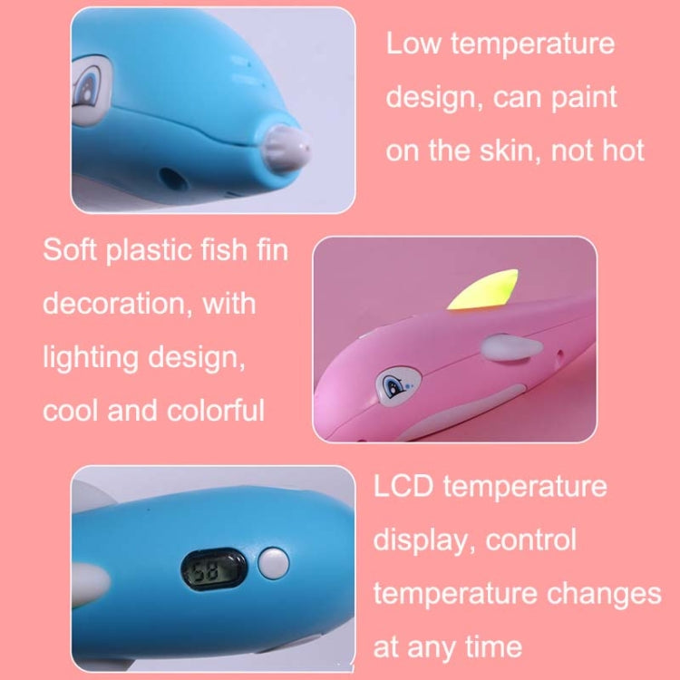 Children 3D Printing Pen Low Temperature Intelligent Screen Display Voice Drawing Pen, Style:, Color: 33 Colors (Blue) - 3D Printer by PMC Jewellery | Online Shopping South Africa | PMC Jewellery | Buy Now Pay Later Mobicred