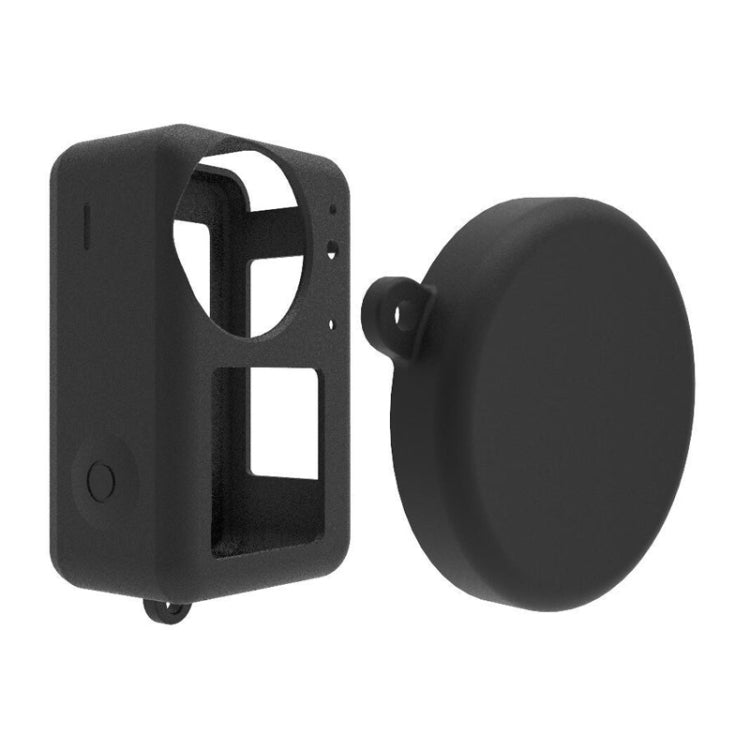 For DJI Osmo Action 3 Silicone Protective Case Lens Cap(Red) - Case & Bags by PMC TechLife | Online Shopping South Africa | PMC TechLife | Buy Now Pay Later Mobicred