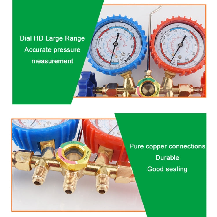 Car Air Conditioning Refrigeration Fluoridation Double Meter Valve(B) - Electronic Test by PMC Jewellery | Online Shopping South Africa | PMC Jewellery