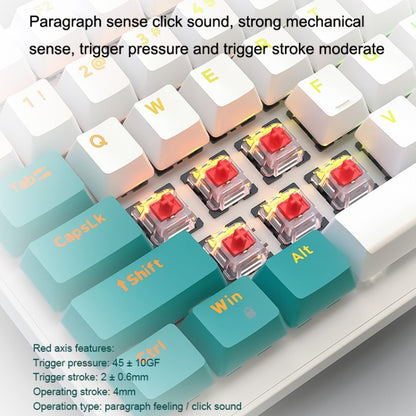 ZIYOU LANG  K3 100 Keys Game Glowing Wired Mechanical Keyboard, Cable Length: 1.5m, Style: Micro Light Version Green Axis - Wired Keyboard by ZIYOU LANG | Online Shopping South Africa | PMC Jewellery | Buy Now Pay Later Mobicred