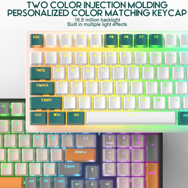 ZIYOU LANG  K3 100 Keys Game Glowing Wired Mechanical Keyboard, Cable Length: 1.5m, Style: Water Green Version Green Axis - Wired Keyboard by ZIYOU LANG | Online Shopping South Africa | PMC Jewellery | Buy Now Pay Later Mobicred