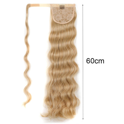 MST08 Adhesive Tie-On Wigs Ponytail Fluffy Long Curly Wigs High-Ponytail(1B) - Wigs by PMC Jewellery | Online Shopping South Africa | PMC Jewellery