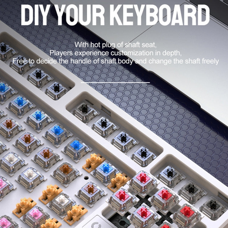 ZIYOU LANG K87 87-Keys Hot-Swappable Wired Mechanical Keyboard, Cable Length: 1.5m, Style: Red Shaft (Blue Ice Blue Light) - Wired Keyboard by ZIYOU LANG | Online Shopping South Africa | PMC Jewellery | Buy Now Pay Later Mobicred