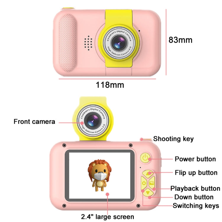 X101 Mini HD Lens Reversible Child Camera, Color: White - Children Cameras by PMC Jewellery | Online Shopping South Africa | PMC Jewellery | Buy Now Pay Later Mobicred