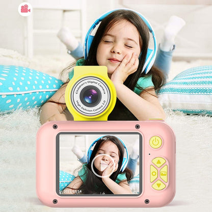 X101 Mini HD Lens Reversible Child Camera, Color: Blue+8G+Card Reader - Children Cameras by PMC Jewellery | Online Shopping South Africa | PMC Jewellery | Buy Now Pay Later Mobicred