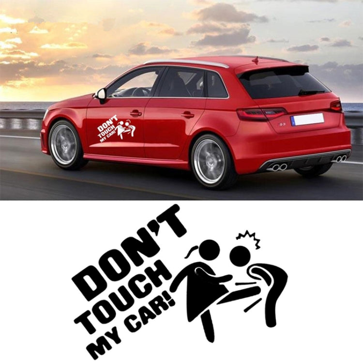10pcs Car Sticker Do Not Touch My Car Personalised Reflective Warning Sticker(Black) - Decorative Sticker by PMC TechLife | Online Shopping South Africa | PMC TechLife | Buy Now Pay Later Mobicred
