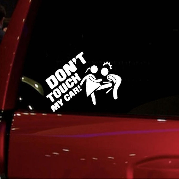 10pcs Car Sticker Do Not Touch My Car Personalised Reflective Warning Sticker(Black) - Decorative Sticker by PMC TechLife | Online Shopping South Africa | PMC TechLife | Buy Now Pay Later Mobicred