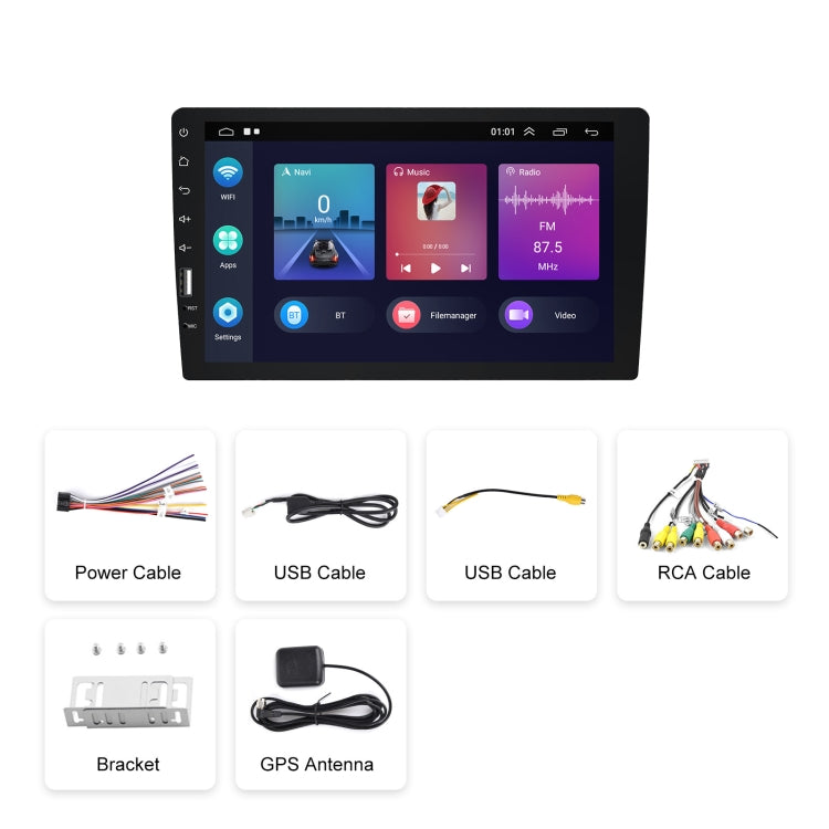 A3236 9 inch Android 11 Single Butt MP5 Player, Style: Wifi 1+16G(Standard) - Car MP3 & MP4 & MP5 by PMC Jewellery | Online Shopping South Africa | PMC Jewellery | Buy Now Pay Later Mobicred