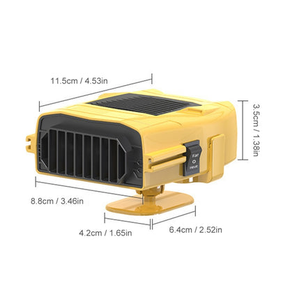 Car 12V Heater Defrost Snow Defogger, Color: Yellow Dual Use - Heating & Fans by PMC Jewellery | Online Shopping South Africa | PMC Jewellery | Buy Now Pay Later Mobicred