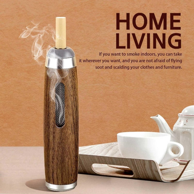 Car Smoking Multifunctional Anti-Flying Ashtray(Beechwood Dark Walnut) - Ashtrays by PMC TechLife | Online Shopping South Africa | PMC TechLife
