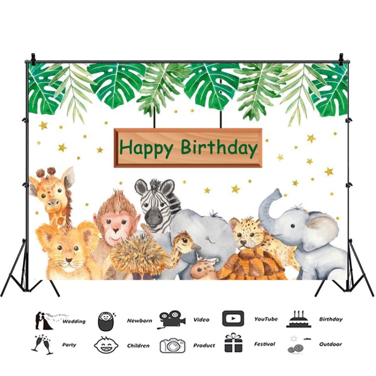 MDN12536 1.5m x 1m Animal Forest Cartoon Birthday Party Banquet Decoration Photo Background Cloth - Birthday Party by PMC Jewellery | Online Shopping South Africa | PMC Jewellery