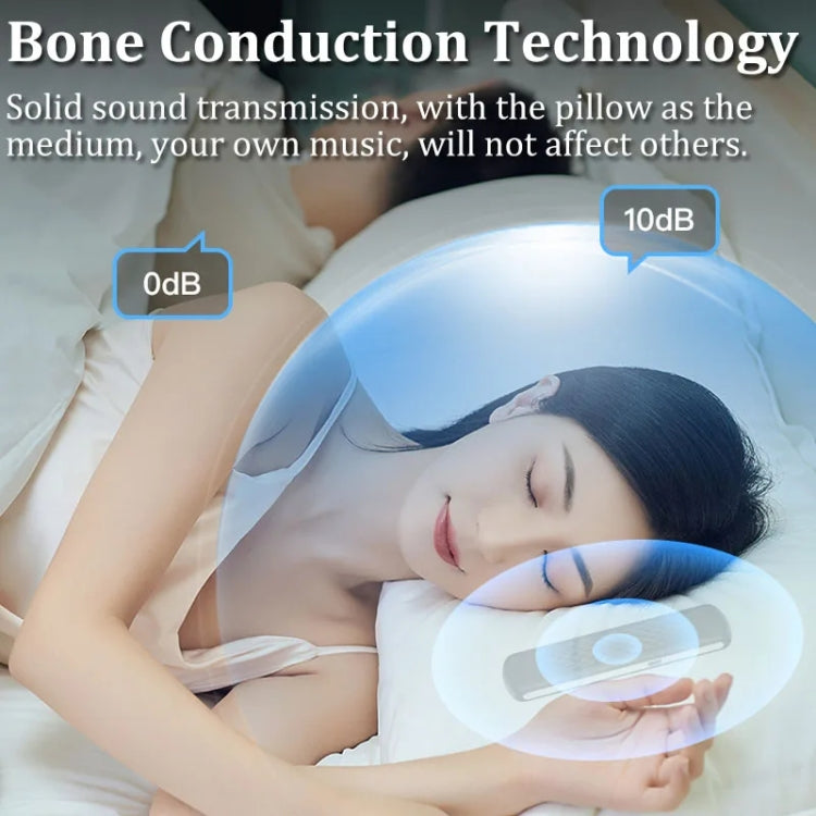 Soundproof Painless Bone Conduction Sleep Speaker Portable White Noise Sleeping Aid(White) - Massage & Relaxation by PMC TechLife | Online Shopping South Africa | PMC TechLife | Buy Now Pay Later Mobicred