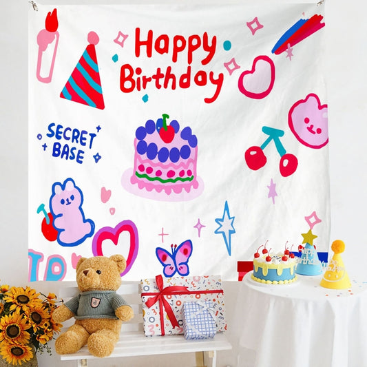 Birthday Layout Hanging Cloth Children Photo Wall Cloth, Size: 150x180cm Velvet(14) - Cartoon by PMC Jewellery | Online Shopping South Africa | PMC Jewellery | Buy Now Pay Later Mobicred