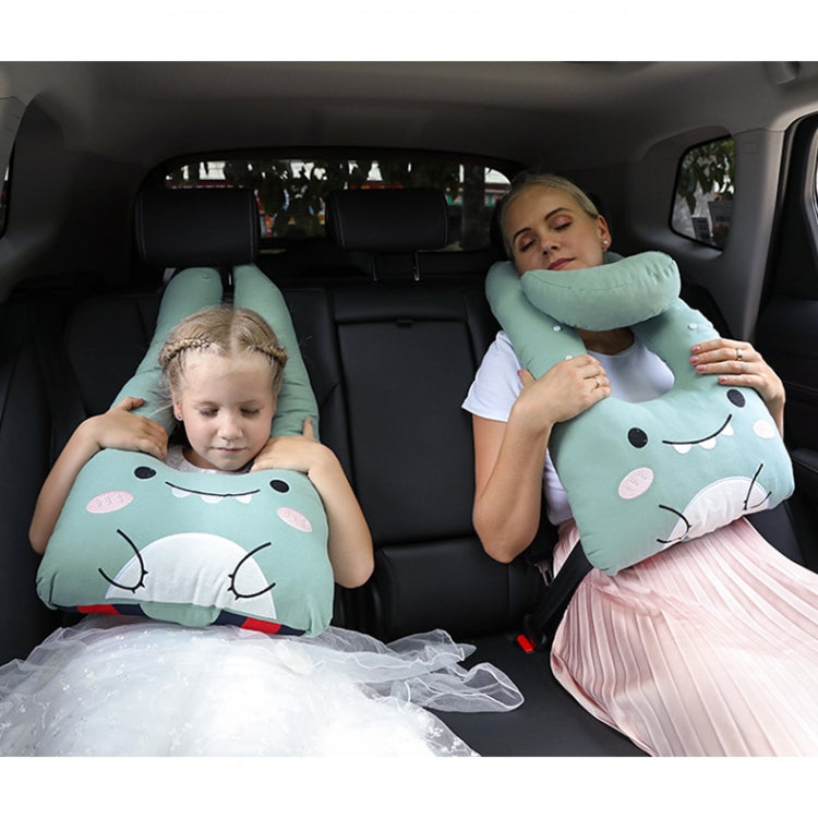 8146 Cartoon Adjustable Car Children Sleep Safety Belt U-shaped Neck Pillow(Coffee Monkey) - Seat Belts & Padding by PMC Jewellery | Online Shopping South Africa | PMC Jewellery | Buy Now Pay Later Mobicred