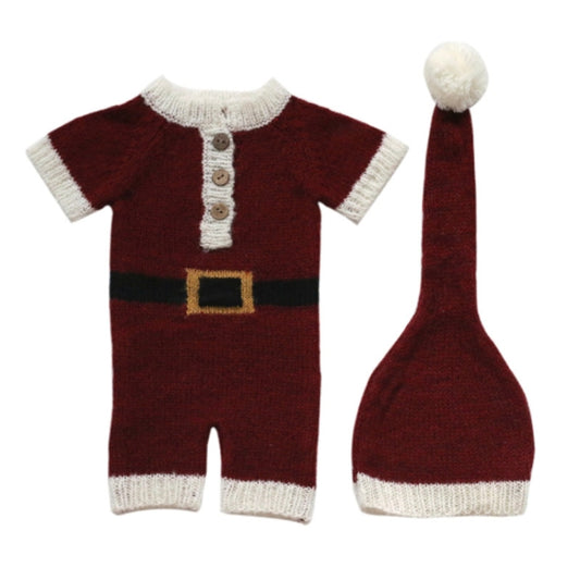 Newborn Photography Clothing Christmas Theme Modeling Mohair Hat + Jumpsuit Suit(Baby Boy) - Baby Photo Props by PMC Jewellery | Online Shopping South Africa | PMC Jewellery | Buy Now Pay Later Mobicred