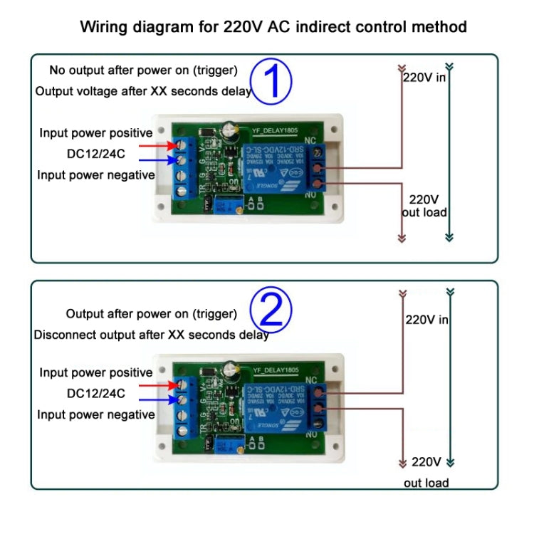 12V Protected Start Delay Relay Module - Relay Module by PMC Jewellery | Online Shopping South Africa | PMC Jewellery