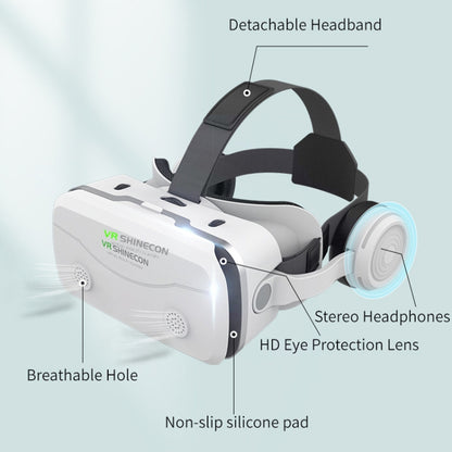 VRSHINECON G15E All In One Phone Special Headset Wearing 3D Glasses VR Game Console(White) - VR Headset by VRSHINECON | Online Shopping South Africa | PMC Jewellery | Buy Now Pay Later Mobicred