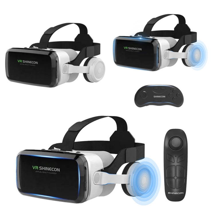 VRSHINECON G04BS+B03 Handle 3D Virtual Reality Helmet VR Glasses With Bluetooth Headset - free shipping - PMC Jewellery - Order now!