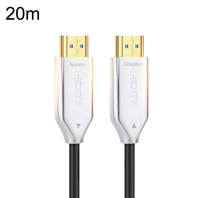 2.0 Version HDMI Fiber Optical Line 4K Ultra High Clear Line Monitor Connecting Cable, Length: 20m(White) - Cable by PMC Jewellery | Online Shopping South Africa | PMC Jewellery