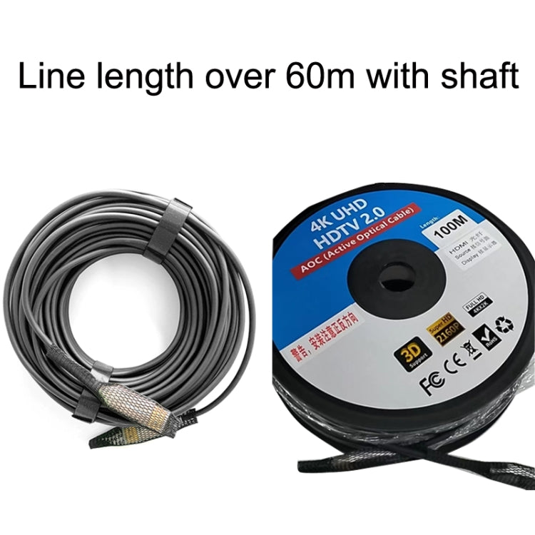 2.0 Version HDMI Fiber Optical Line 4K Ultra High Clear Line Monitor Connecting Cable, Length: 35m(White) - Cable by PMC Jewellery | Online Shopping South Africa | PMC Jewellery | Buy Now Pay Later Mobicred