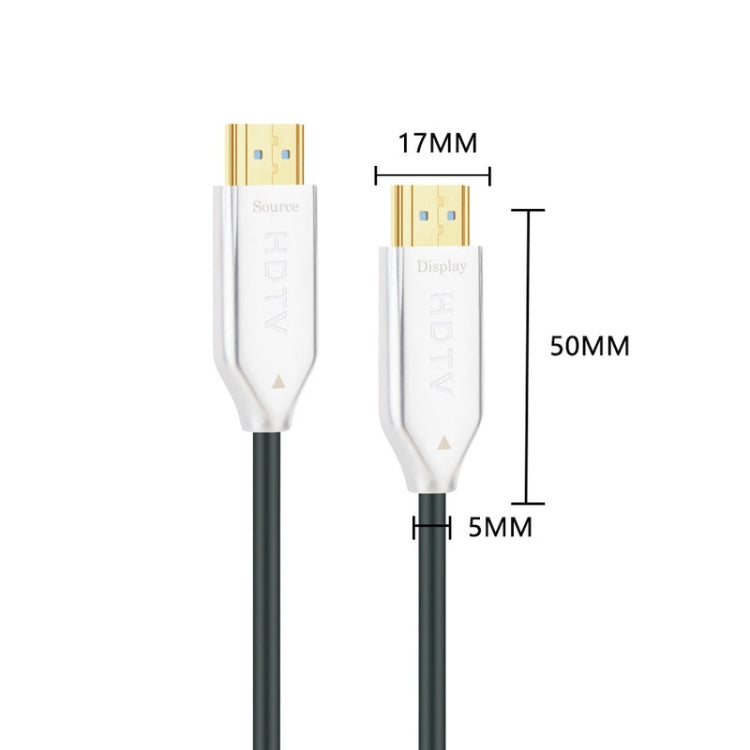 2.0 Version HDMI Fiber Optical Line 4K Ultra High Clear Line Monitor Connecting Cable, Length: 40m(White) - Cable by PMC Jewellery | Online Shopping South Africa | PMC Jewellery | Buy Now Pay Later Mobicred