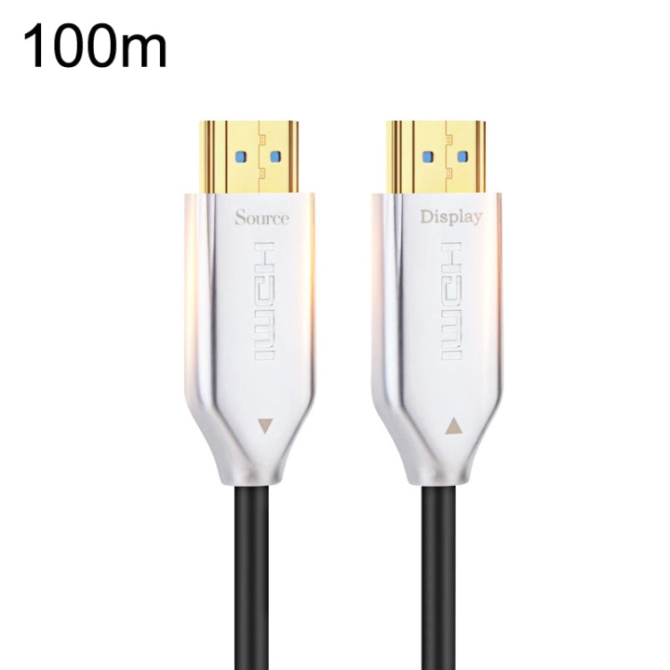 2.0 Version HDMI Fiber Optical Line 4K Ultra High Clear Line Monitor Connecting Cable, Length: 100m With Shaft(White) - Cable by PMC Jewellery | Online Shopping South Africa | PMC Jewellery | Buy Now Pay Later Mobicred