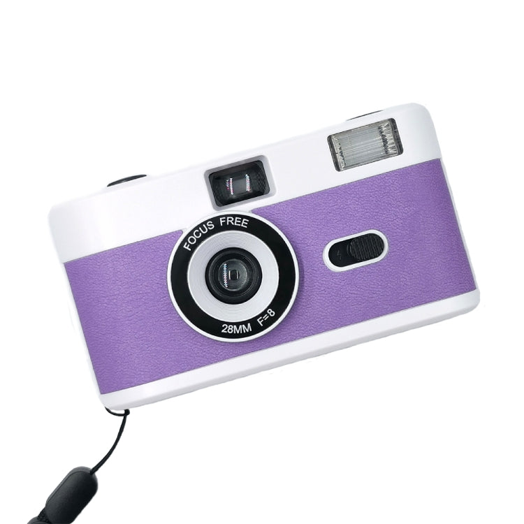 R2-FILM Retro Manual Reusable Film Camera for Children without Film(White+Purple) - Children Cameras by PMC Jewellery | Online Shopping South Africa | PMC Jewellery | Buy Now Pay Later Mobicred