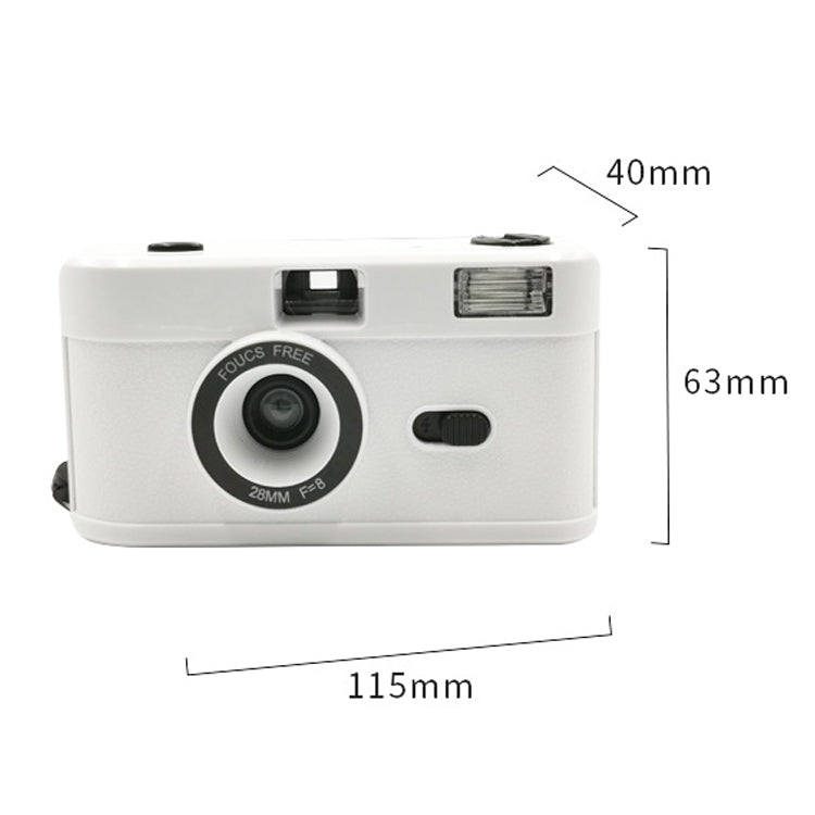 R2-FILM Retro Manual Reusable Film Camera for Children without Film(White+Purple) - Children Cameras by PMC Jewellery | Online Shopping South Africa | PMC Jewellery | Buy Now Pay Later Mobicred