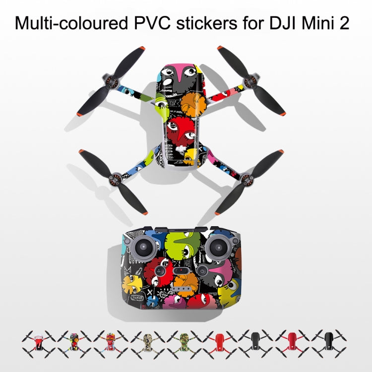 Sunnylife MM2-TZ452 For DJI Mini 2 Waterproof PVC Drone Body + Arm + Remote Control Decorative Protective Stickers Set(Army Green Camouflage) -  by Sunnylife | Online Shopping South Africa | PMC Jewellery | Buy Now Pay Later Mobicred