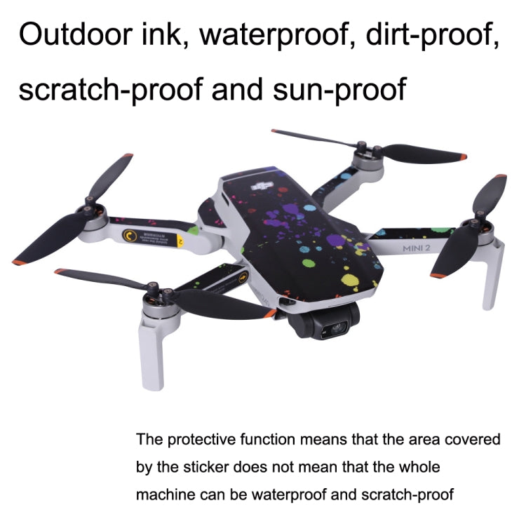 Sunnylife MM2-TZ452 For DJI Mini 2 Waterproof PVC Drone Body + Arm + Remote Control Decorative Protective Stickers Set(Army Green Camouflage) -  by Sunnylife | Online Shopping South Africa | PMC Jewellery | Buy Now Pay Later Mobicred