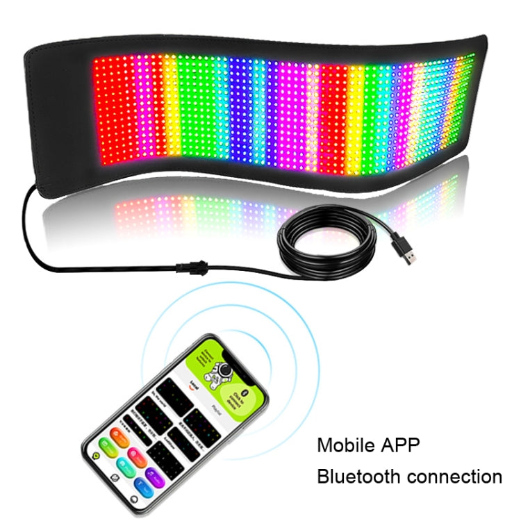 S3264RGB 390x187mm Car LED Flexible Display Cell Phone APP Control Bluetooth Connection - Car Monitor by PMC Jewellery | Online Shopping South Africa | PMC Jewellery | Buy Now Pay Later Mobicred