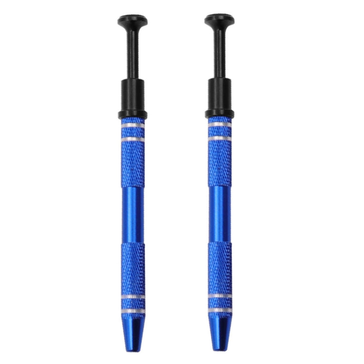 2pcs IC Chip Picker Electronic Component Parts Picker Capacitor IC Grabber Clips(Blue) - Auxiliary Clamp Clip by PMC TechLife | Online Shopping South Africa | PMC TechLife | Buy Now Pay Later Mobicred