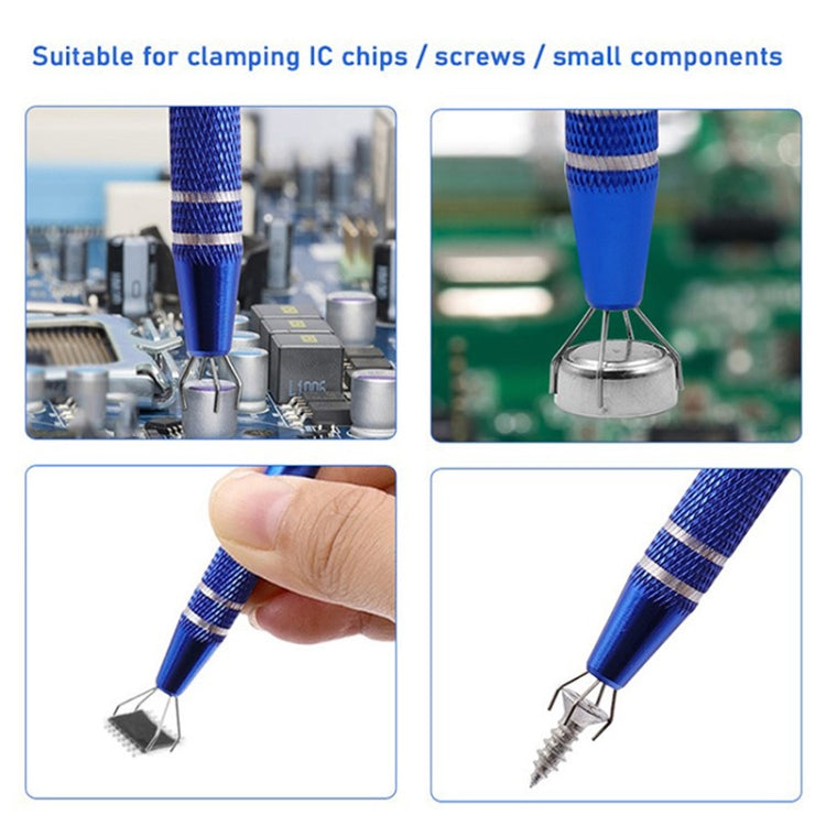 2pcs IC Chip Picker Electronic Component Parts Picker Capacitor IC Grabber Clips(Red) - Auxiliary Clamp Clip by PMC TechLife | Online Shopping South Africa | PMC TechLife | Buy Now Pay Later Mobicred