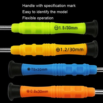 20pcs Mini Screwdriver Anti-Slip Mobile Phone Disassembly Maintenance Tools, Series: 1.5 Straight - Screwdriver by PMC Jewellery | Online Shopping South Africa | PMC Jewellery