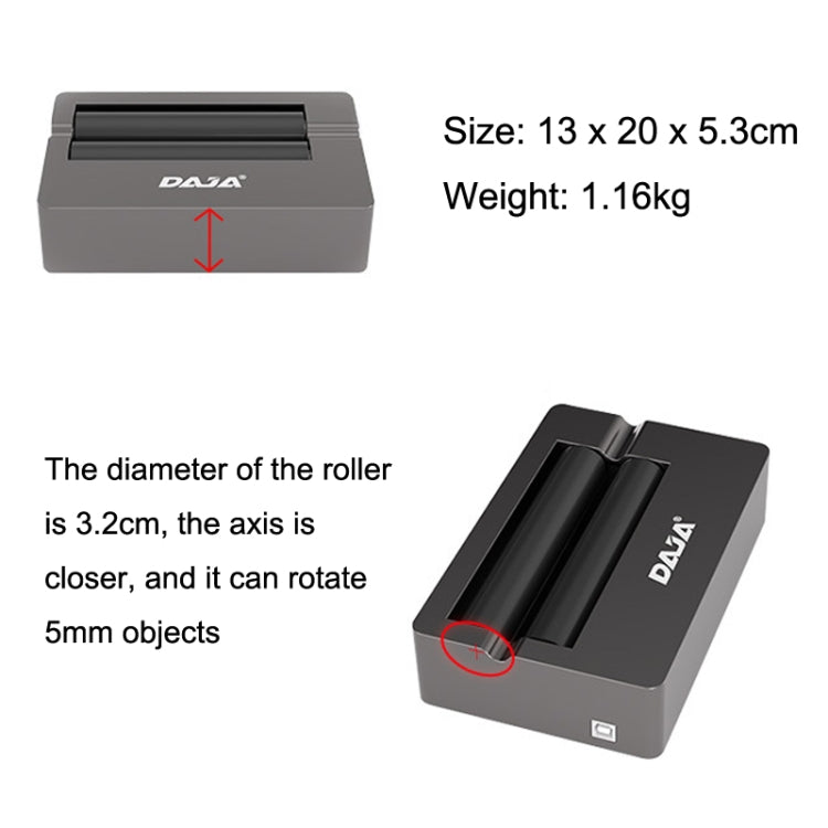 DAJA R3 For D2 / D3 / X1 / M1 Laser Carving Machine Rotation Shaft(Black) - free shipping - PMC Jewellery - Order now!