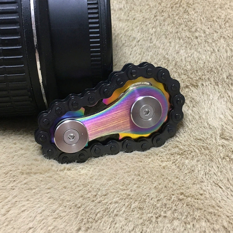 Black Chain Gyro Fingertip Gyro EDC Metal Toy Gear Sprocket Flywheel, Color: Colorful - Spinning Toys by PMC Jewellery | Online Shopping South Africa | PMC Jewellery