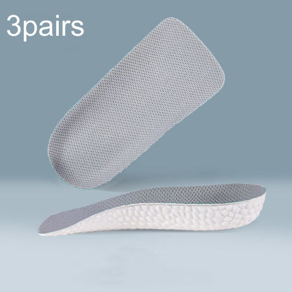 3pairs Boost Half Height Increase Shoe Insoles For Men Women,Spec: 1.5cm Gray(Free Size) - Shoes Care by PMC Jewellery | Online Shopping South Africa | PMC Jewellery