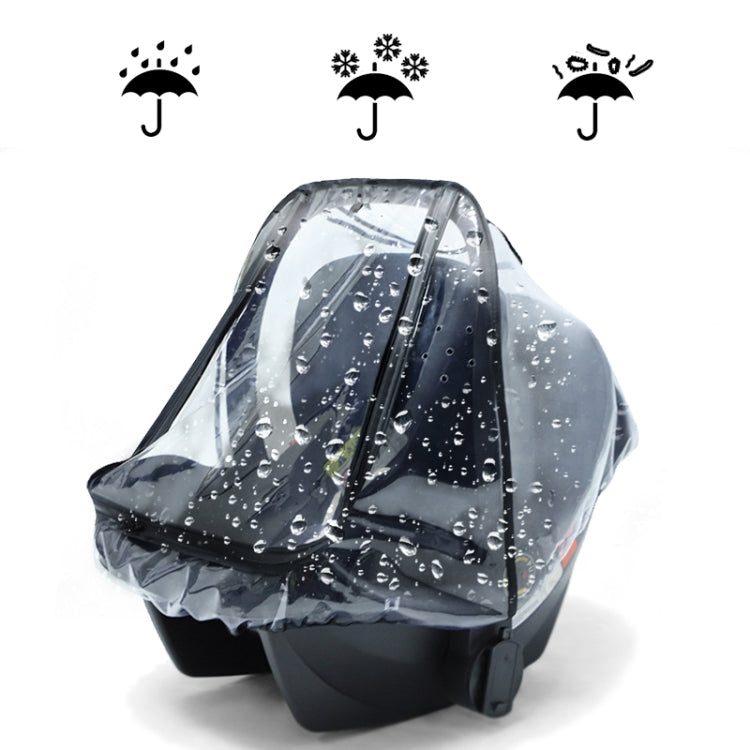 Baby Safety Seat Rain Cover Transparent EVA Stroller Baby Carriage Rain Cover - Strollers Accessories by PMC Jewellery | Online Shopping South Africa | PMC Jewellery