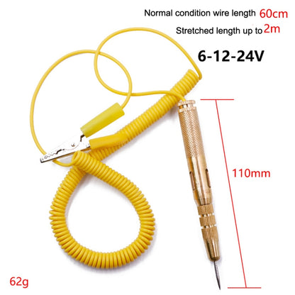 2pcs 6-24V Car Circuit Test Pen LED Multi-function Test Through Line Detection Test Light Test Pen, Style: Spring Model - Electronic Test by PMC Jewellery | Online Shopping South Africa | PMC Jewellery | Buy Now Pay Later Mobicred